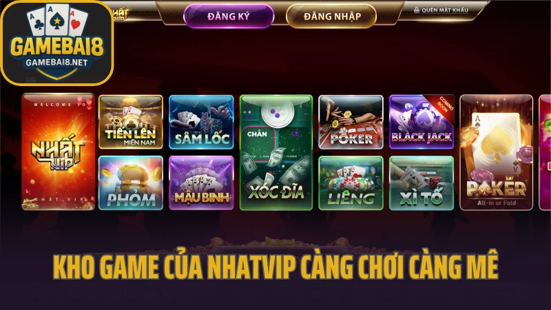 Nhatvip - cổng game có tỷ lệ thưởng hấp dẫn bậc nhất 2025 3 Kho game chất lượng của nhatvip càng chơi càng mê