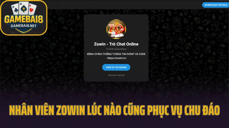 Zowin - tựa game dành riêng cho người chơi thích chinh phục 9 Nhân viên zowin lúc nào cũng phục vụ chu đáo