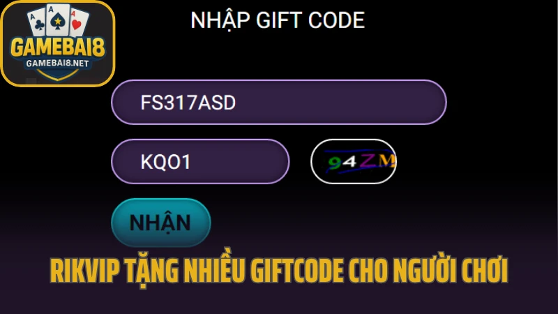 Rikvip - huyền thoại game bài trở lại với diện mạo mới 10 Rikvip tặng nhiều giftcode cho người chơi