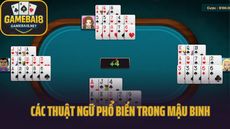 Mậu binh - xếp bài 13 lá chuẩn là bắt đầu có lãi 4 Các thuật ngữ phổ biến trong mậu binh