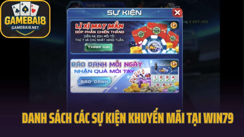 Win79 - sân chơi quen thuộc với người chơi yêu thích sự ổn định 6 Danh sách các sự kiện khuyến mãi tại win79