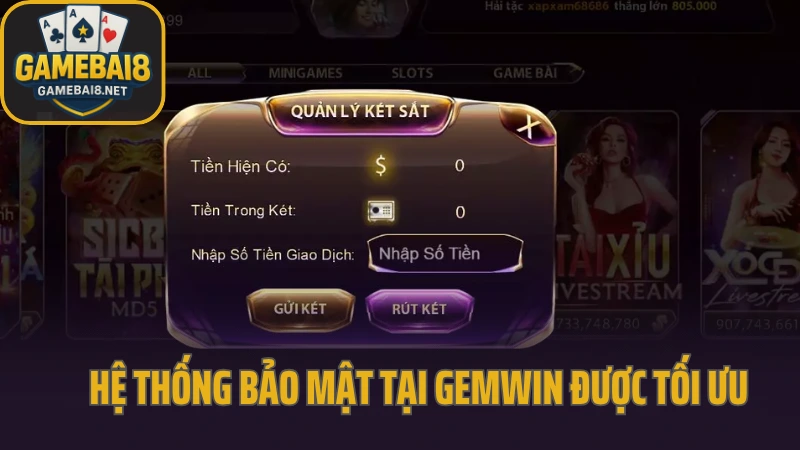 Gemwin - trải nghiệm cổng game với giao diện và tốc độ đỉnh cao 4 Hệ thống bảo mật tại gemwin được tối ưu