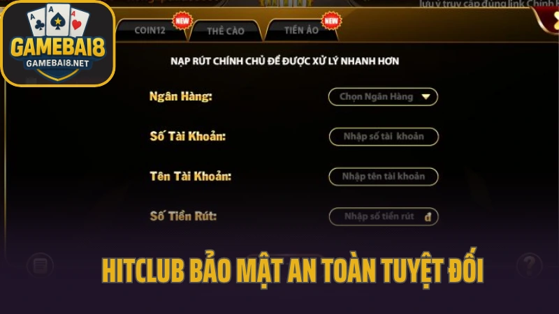 Hitclub - sảnh game nhiều người chơi yêu thích ở mọi lứa tuổi 3 Hitclub bảo mật an toàn tuyệt đối