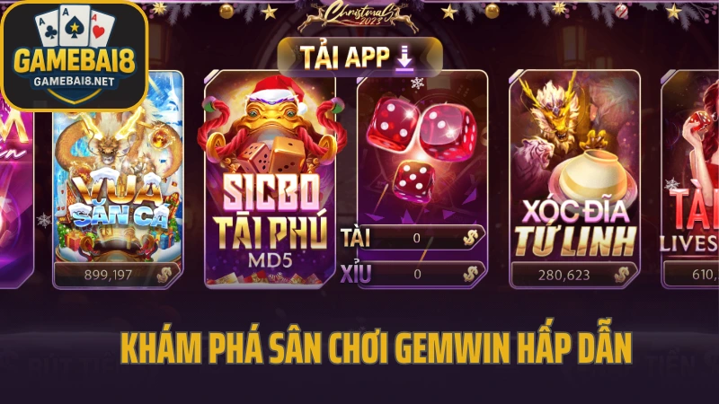Gemwin - trải nghiệm cổng game với giao diện và tốc độ đỉnh cao 2 Khám phá sân chơi gemwin hấp dẫn
