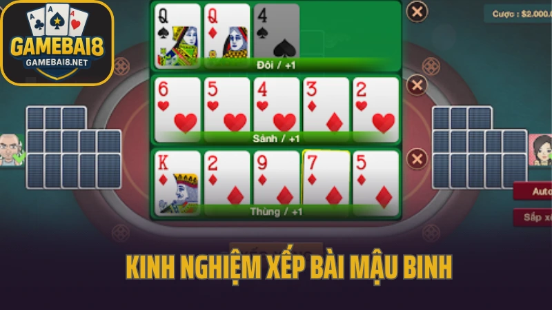 Mậu binh - xếp bài 13 lá chuẩn là bắt đầu có lãi 5 Kinh nghiệm xếp bài mậu binh tăng cơ hội chiến thắng