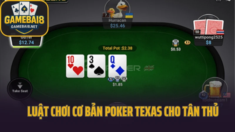 Poker texas - vòng cược nhanh, cảm giác căng từ preflop 2 Luật chơi cơ bản poker texas cho tân thủ