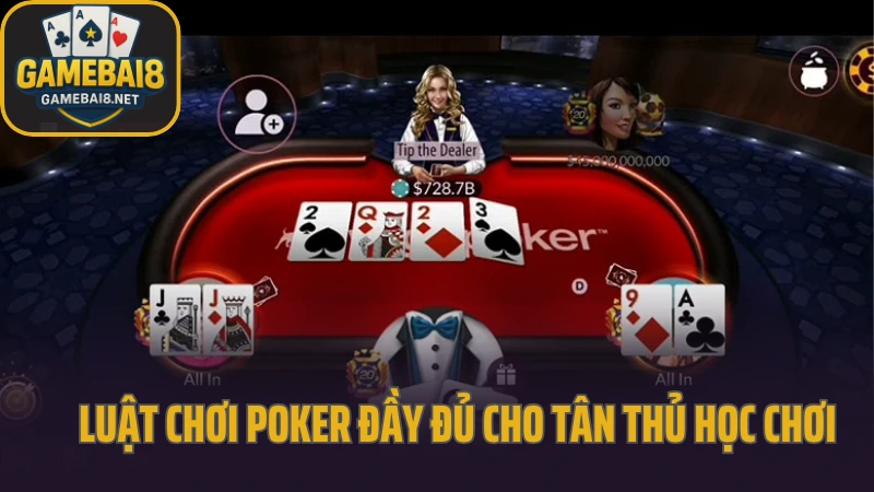 Poker - sân chơi đòi hỏi cả tâm lý lẫn logic 4 Luật chơi poker đầy đủ cho tân thủ học chơi