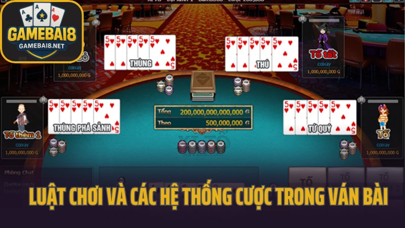 Xì tố tựa game đấu trí được dân chuyên ưa thích 4 Luật chơi và các hệ thống cược trong ván bài