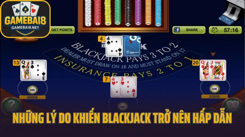 Cách tính điểm và bắt bài trong blackjack siêu hay 2 Những lý do khiến game bài blackjack trở nên hấp dẫn