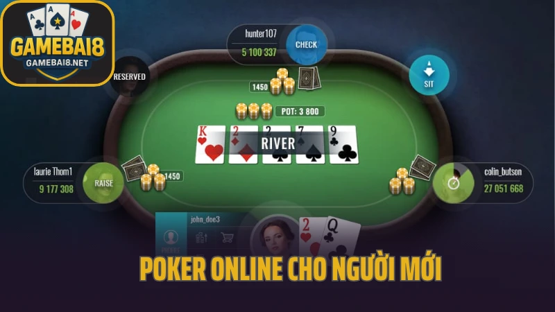Poker online cho người mới – luật chơi, cách tố và mẹo thắng nhanh