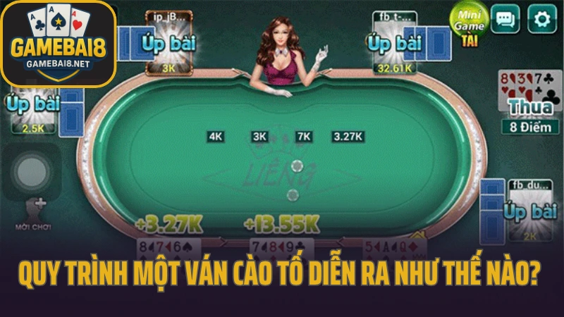 Liêng - đặt cược căng não chỉ trong vài lá bài 4 Quy trình một ván cào tố diễn ra như thế nào?